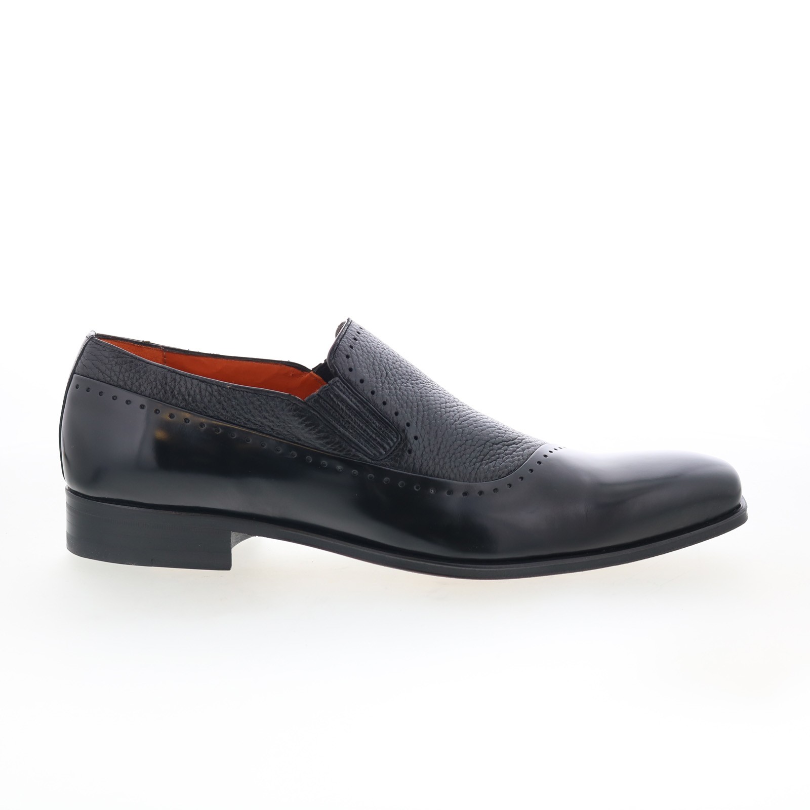 Mezlan 18186 Mens Black Leather Slip On Loafers - Slip Ons Casual Shoes 9 34890₽