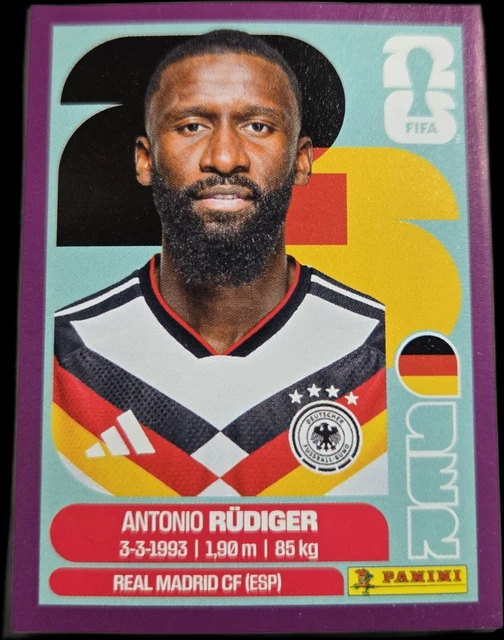 Panini World Cup 2026 Sticker Antonio Rüdiger Purple Border Parallel Pre-Owned
