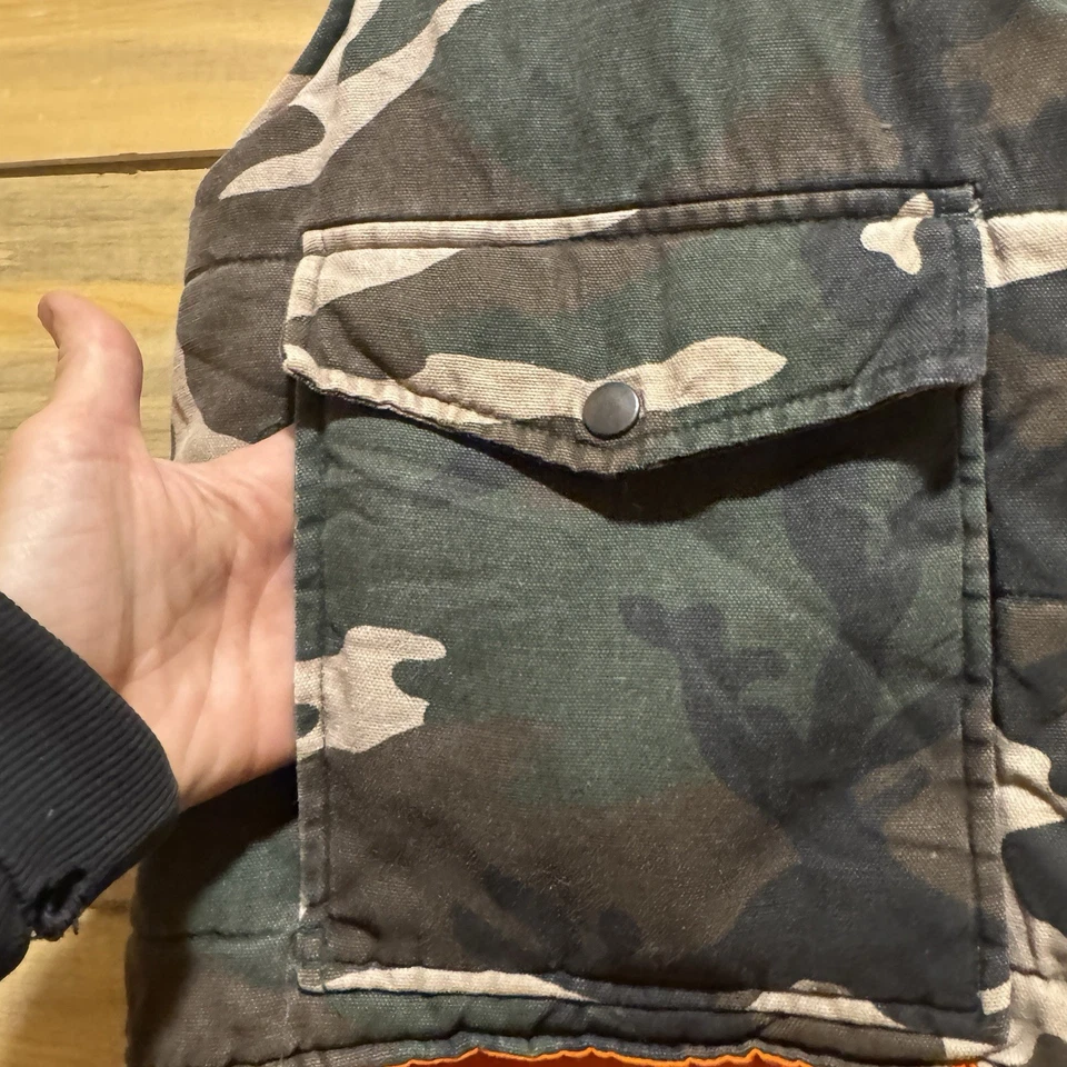 Chaleco de Caza Camuflado De Colección Reversible a Naranja Para Hombre Talla Grande Foto 4 de 4