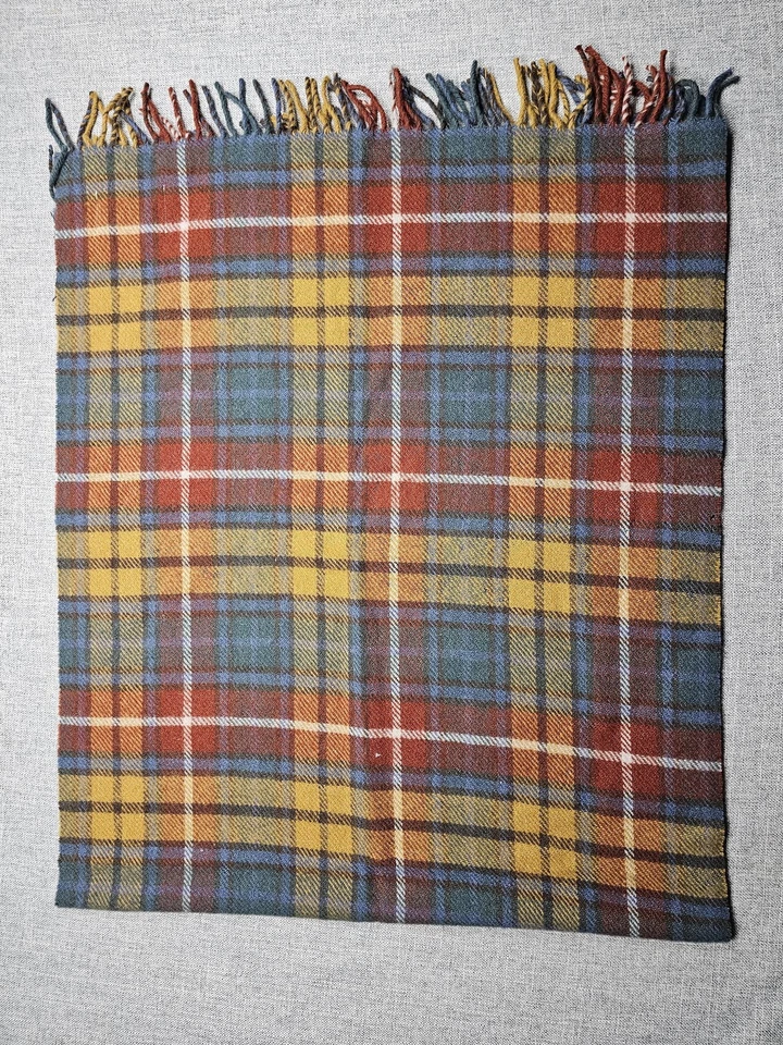 Tweedmill Scarf One Size Pure New Wool Tartan Plaid Fringe British Made - Image 4 of 4