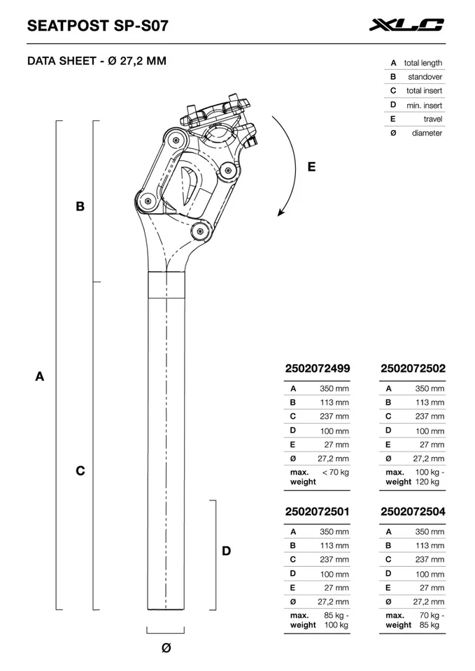 Parallelogramm Feder-Sattelstütze Fahrrad 27,2mm + 30,9mm Adapter 70-85kg Feder - Bild 3 von 4