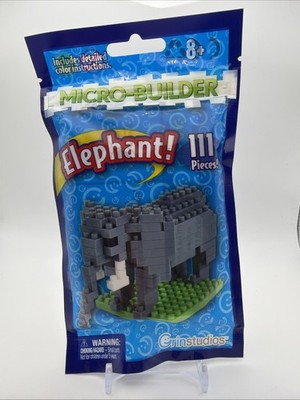 Micro Builder Grin Studios ''Elephant'' Mini Building Blocks (New/Free Shipping)