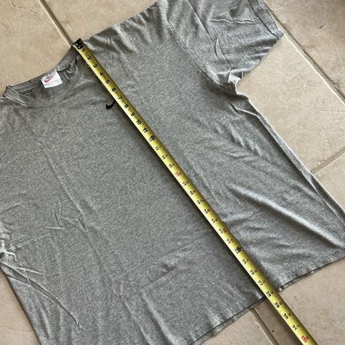 VTG Nike SZ XL - 2XL Essentials 90s Gray Swoosh T-Shirt Mens Sports Gym Athletic - Picture 3 of 6