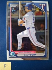 2024 Bowman Chrome Casey Cook #BDC-66 Texas Rangers 