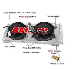 Transmission Oil Cooler & Shroud Fan Tru-Cool 40,000 40k GVW Low-Pressure Dr