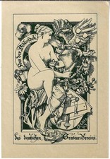 GEORG OTTO: Exlibris Bibliothek des deutschen Graveur-Vereins, 1893