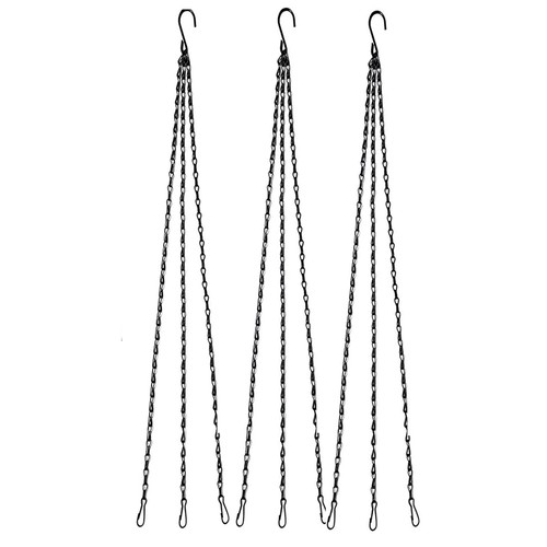 3 Pack 14 Inch Hanging Baskets Chain Replacements with Hooks for Flower Pot - Picture 14 of 14