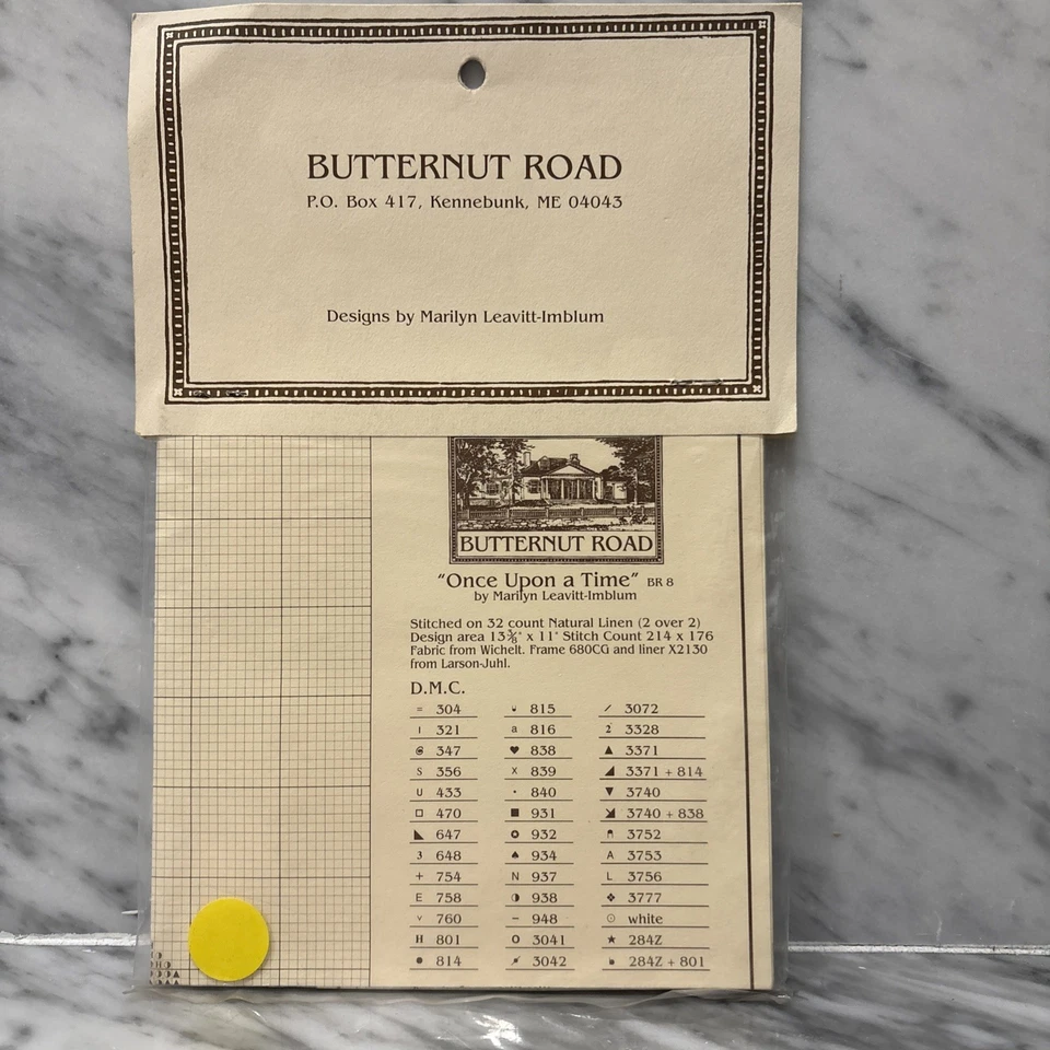 Butternut Road Counted Cross Stitch Pattern BR8 ONCE UPON A TIME Marylin Leavitt - Image 2 of 3