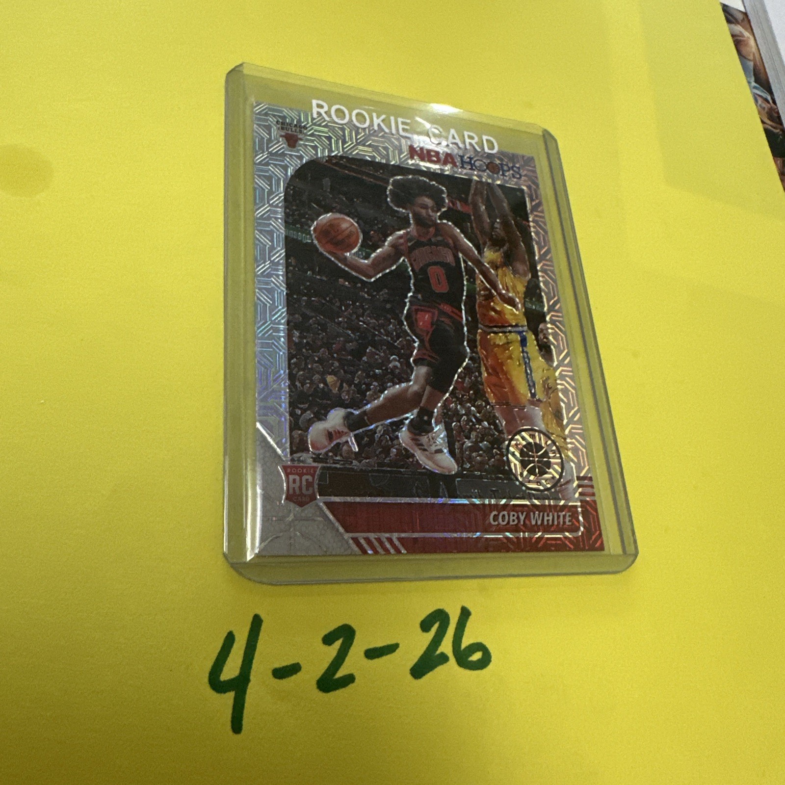 2019-20 Panini Hoops Premium Stock Coby White #204 Silver Mojo RC