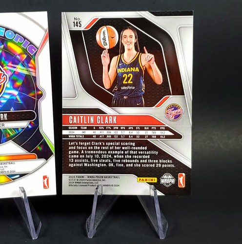 Tarjetas de novato Caitlin Clark 2024 Panini Prizm WNBA base de baloncesto y variación radiocontrol - Imagen 8 de 18