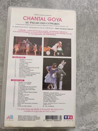 CHANTAL GOYA .. Spectacle Intégral .. PALAIS DES CONGRES .. Décembre 1993 ..VHS - Photo 3/4