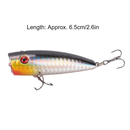 5Pcs Hard Fishing Lure Simulation Popper Fishing Bait For Bass Rivers Lakes DS - Picture 23 of 23