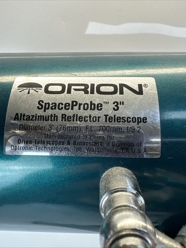 Orion SpaceProbe 3" Equatorial Reflector Telescope Teal Green - Picture 8 of 15