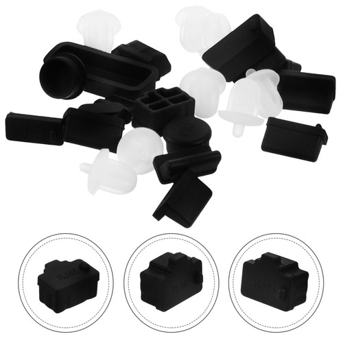 24 Pcs USB -Staubstecker -Set -Plug -Schutzabdeckung USB-Abdeckkappe - 第 11/12 張圖片