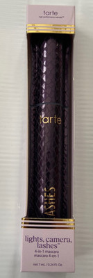 Tarte Lights Camera LASHES Mascara 7ml Schwarz Full Size Vegan Neu & Originalverpackt