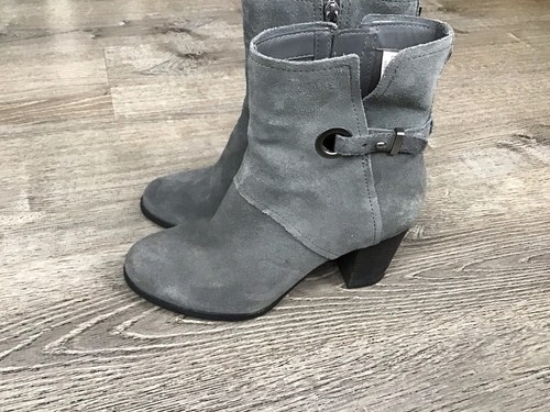 Koolaburra by Ugg Womens Size 7 Samiah Stacked Suede Heel Boots Booties 1105866 - Picture 4 of 12