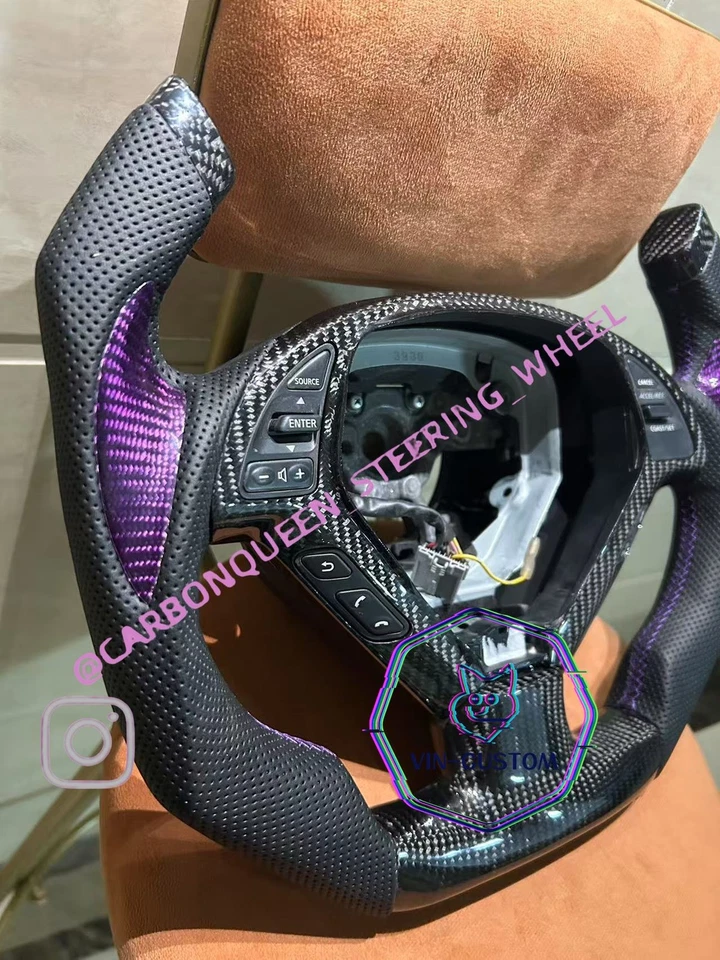 ФИОЛЕТОВЫЙ углеродного волокна руль для INFINITI g37/g25/G37X F1 (готов к отправке) - Изображение 2 из 4