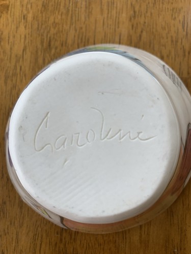 Caroline Koons Pottery Bowl Signed Abstract Rare Find - Picture 8 of 12