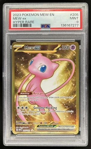 2023 Pokemon SV 151 Mew ex Hyper Rare #205/165 PSA 9