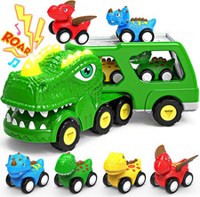 Toys for 1 2 3 4 Year Old Boys, 5 in 1 Toys for Ages 2-4 with 4 Dinosaur Toys fo