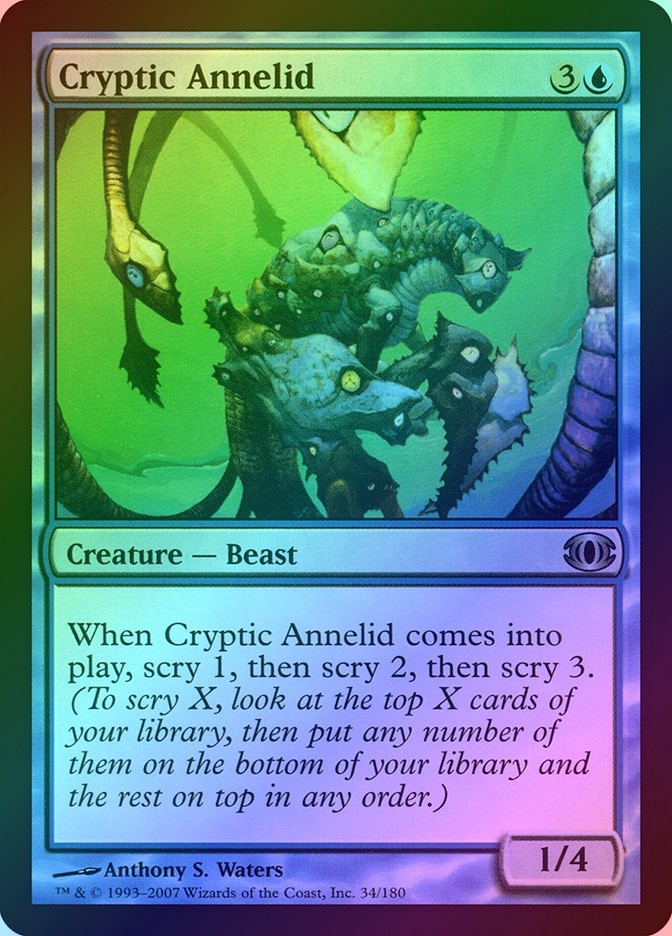 Cryptic Annelid (34) Future Sight MTG Magic the Gathering NM FOIL