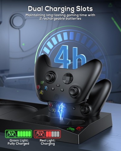 Cooling Fan & Charging Stand for Xbox Series X Console & Controller,Vertical ... - Picture 4 of 8