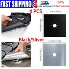 Gas Range Stove Top Burner Cover Protector Reusable Clean Non-stick Liner Cook