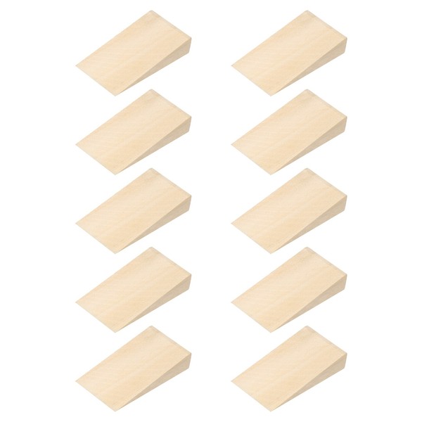 "10 StüCk Holz TüRstopper, 1,97\"X1,18\"X0,39\" Rutschfeste TüRkeile FüR Zuhause"-image