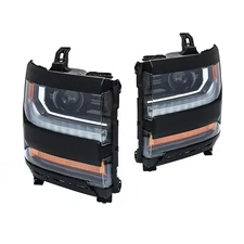 Right&Left Side For 2016 2017 2018 Chevy Silverado 1500 Headlights Headlamps