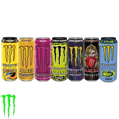 Monster Energy 7 Drinks (The Doctor, Ripper, MIXXD, Lando, Lewis Hamilton..)