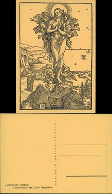 Künstlerkarte Künstler ALBRECHT DÜRER: Himmelfahrt der Maria Magdalena 1940