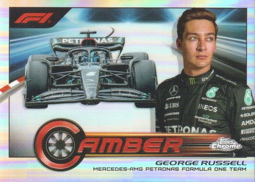 2023 Topps Chrome Formula 1 Racing Camber #CAMGRII George Russell - Bild 1 von 2