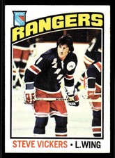 1976-77 Topps Steve Vickers #75 - New York Rangers