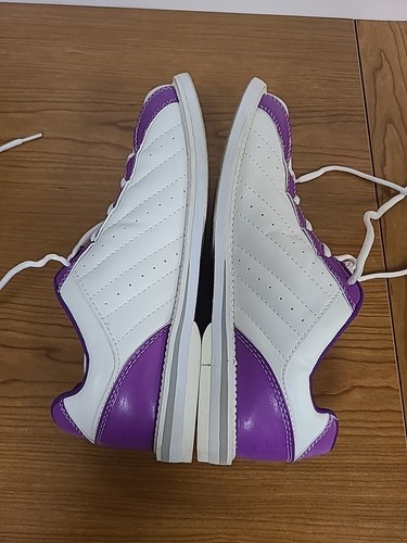 3G Kicks SK 600 White/ Purple Bowling Shoes Women's Size 10 - Picture 3 of 11