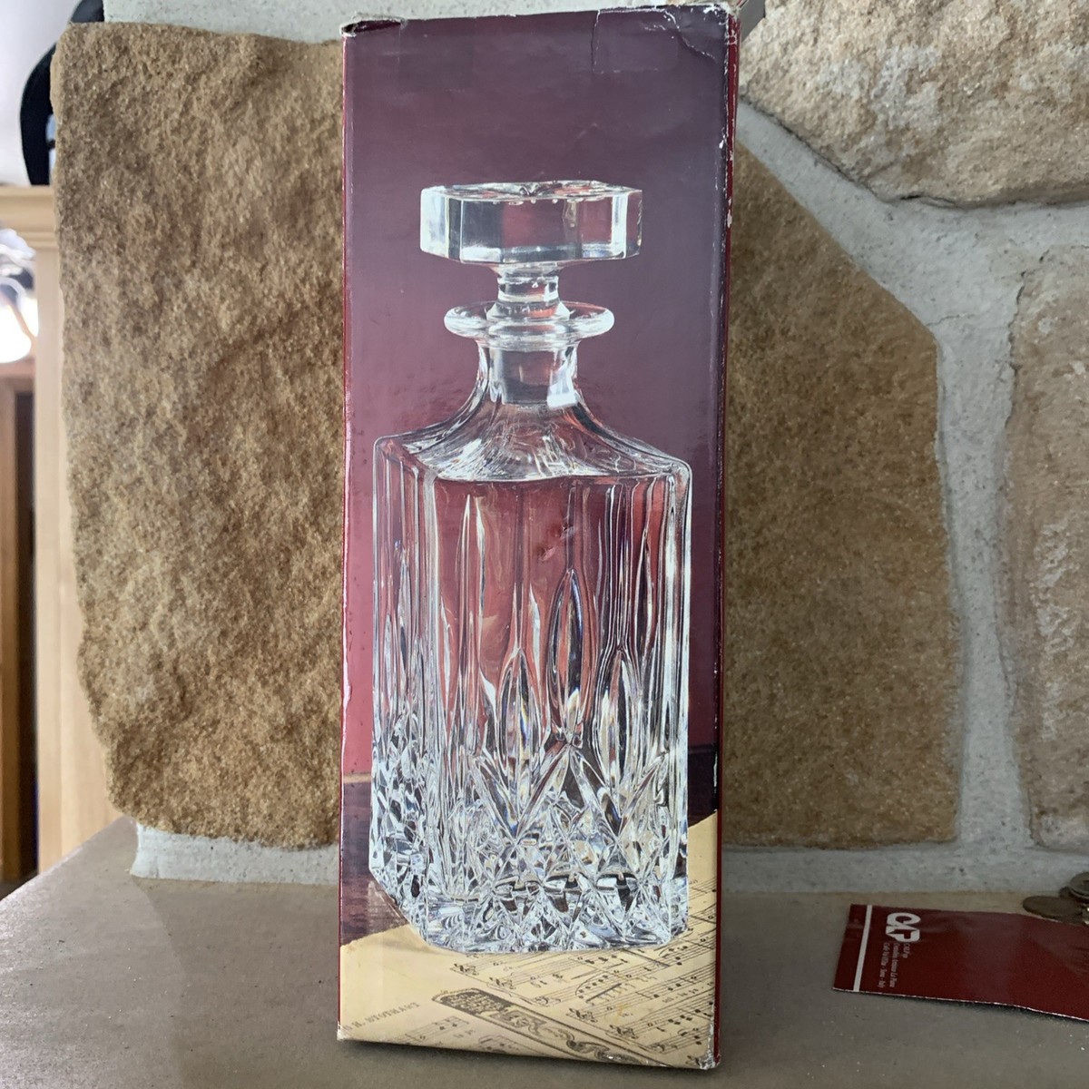 Royal Crystal Rock RCR Opera Decanter Whiskey Vintage Italy 24