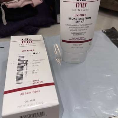 elta md UV Pure Broad Spectrum sunscreen SPF 47 4 Oz NEW