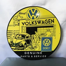 Volkswagen Genuine Parts & Service – Werkstatt Metal Sign – 50 cm (19.7”)