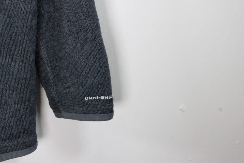 Columbia Fleece Jacket Mens L Grey Windbreaker FullZip Better Sweater Omnishield - Image 4 of 4