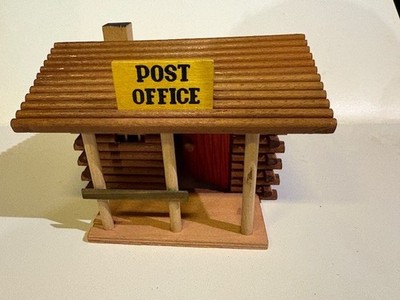 Elastolin Western Wooden Post Office Building (maybe Oehme & Söhne?)