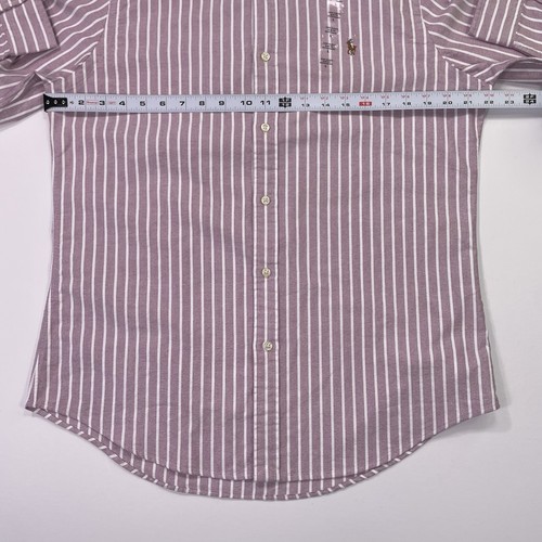 Polo Ralph Lauren Striped Button Shirt Men’s L NWT Pink Salmon Slim Fit - Picture 8 of 10