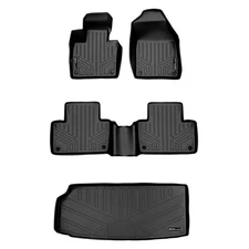 SMARTLINER SA0223/B0223/E0223 Front/Rear BLACK Floor Liners for Volvo XC90