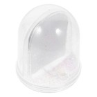  Schneeball -Ornamente DIY Liefert Durchsichtige Plastikkugeln Mini Schneekugel