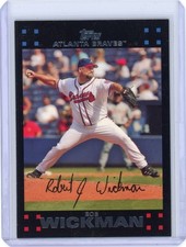 2007 TOPPS BOB WICKMAN #153 RED BACK SP SET BREAK ATLANTA BRAVES