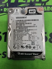 WD WD5000BEKT-60KA9T0 dcm: HBCTJABB JUN 2010 500GB SATA 2.5"