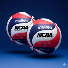 Molten NCAA FLISTATEC Volleyball V5M5000 GAME BALL- RED/WHITE/BLUE Pack of 2