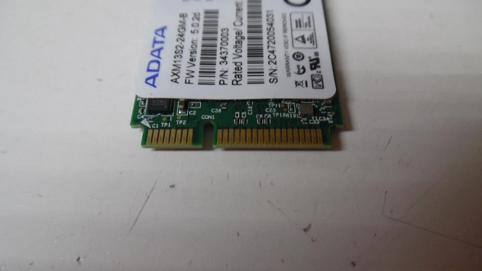 Genuine Sony VAIO PCG-71211L ADATA 24GB SSD - AXM13S2-24GM-B - Tested - Image 4 of 4
