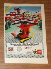 Rara Pubblicità LEGO System Town 6685 Elicottero Vigili del Fuoco 6382 Ufficio Postale 1982