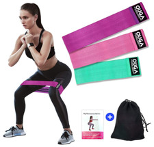 Resistance Hip Band Booty Loop Workout Yoga Fabric Non-Slip Legs Exercise Glute