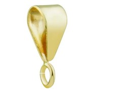 9ct Gold Pendant Bale Easy Fit Pendant Bail 9ct Yellow Gold Pendant Fastener