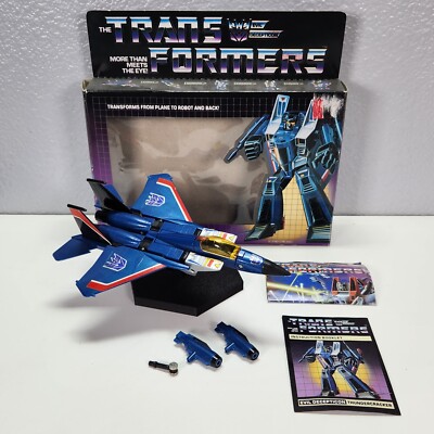 TRANSFORMERS G1 Vintage - THUNDERCRACKER - 1984 - Not Complete - UNCUT BOX